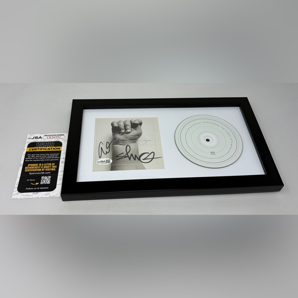 Atmosphere signed The‎ Family Sign CD Cover Framed JSA COA